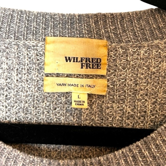 Aritzia Wilfred Free Isabeli Sweater- Merino Wool Waffle Knit Sweater-Size Large - Picture 9 of 12